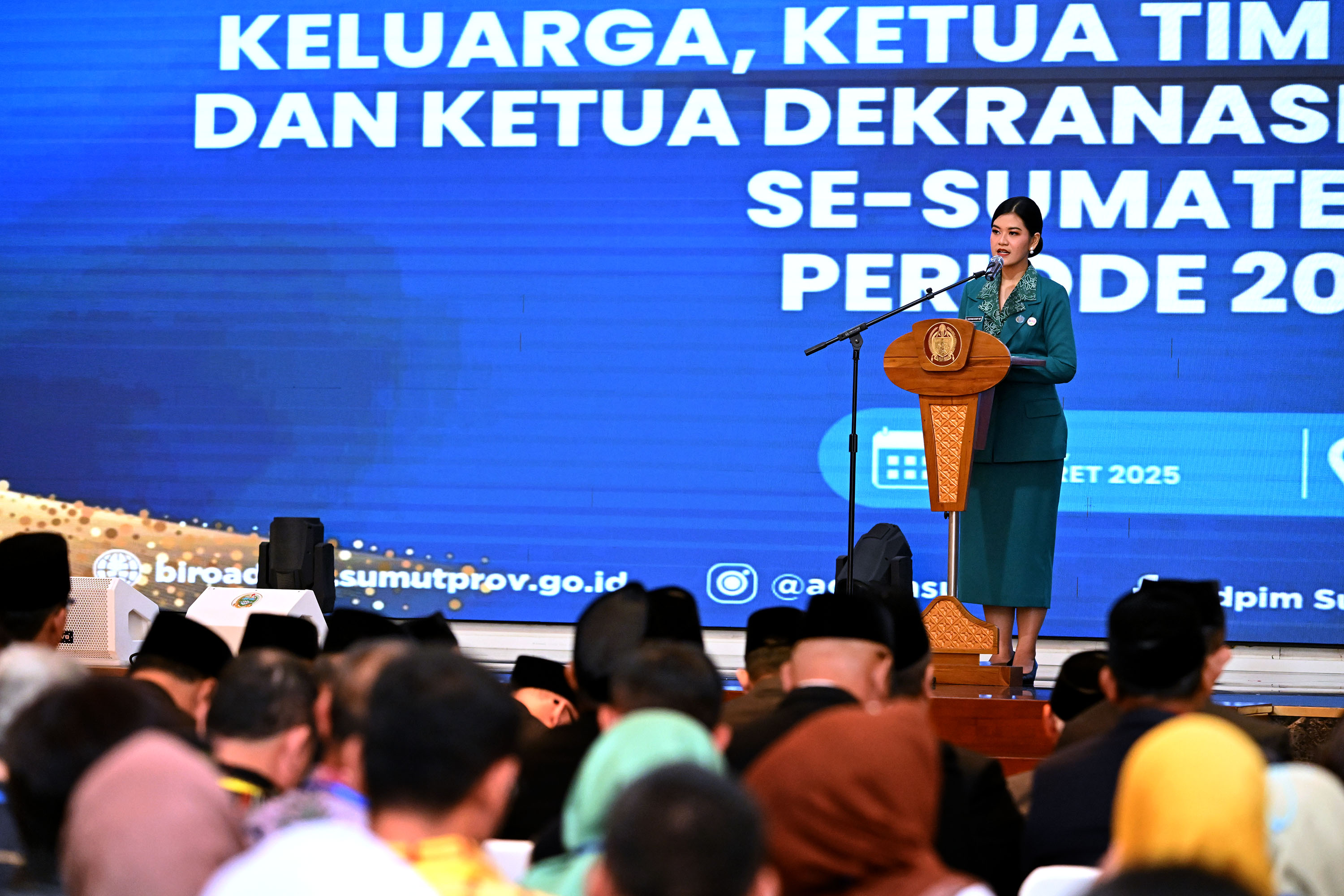 Kahiyang Ayu Lantik 32 Ketua TP PKK, Pembina Posyandu, dan Dekranasda se-Sumut