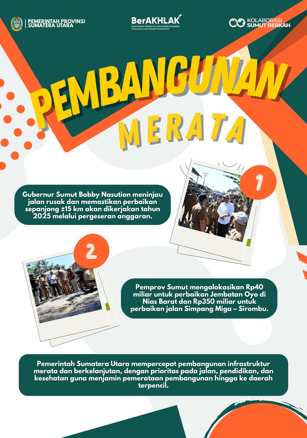 Pembangunan Merata di Wilayah Sumatera Utara