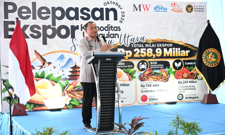 Sumut Perkuat Pasar Ekspor, Komoditas Unggulan Senilai Rp258,9 Miliar Dikirim ke Berbagai Negara